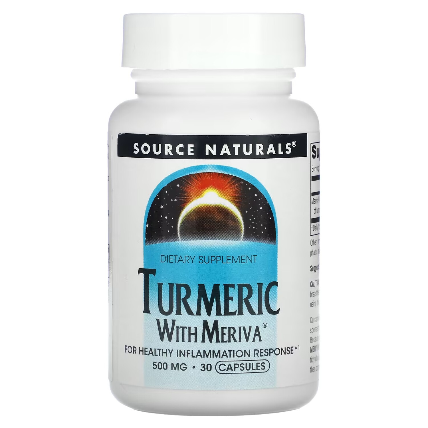 

Куркума Source Naturals с меривой 500 мг, 30 капсул