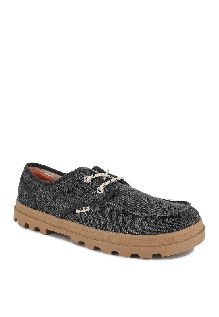 Кроссовки мужские, на шнуровке, Dunelite Moc Cush Canvas Palladium, черный — фото 2