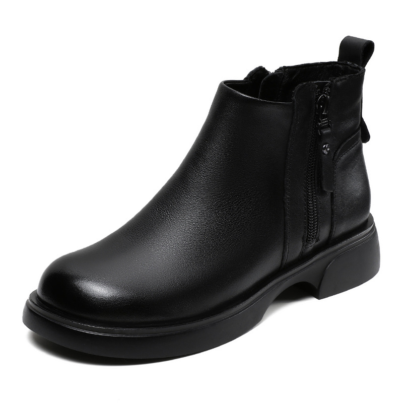 Короткие ботинки Martin 3,5 см женские Devanro, Black