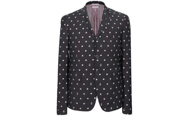 

THOM BROWNE Мужской деловой костюм темно-серый, Dark Gray
