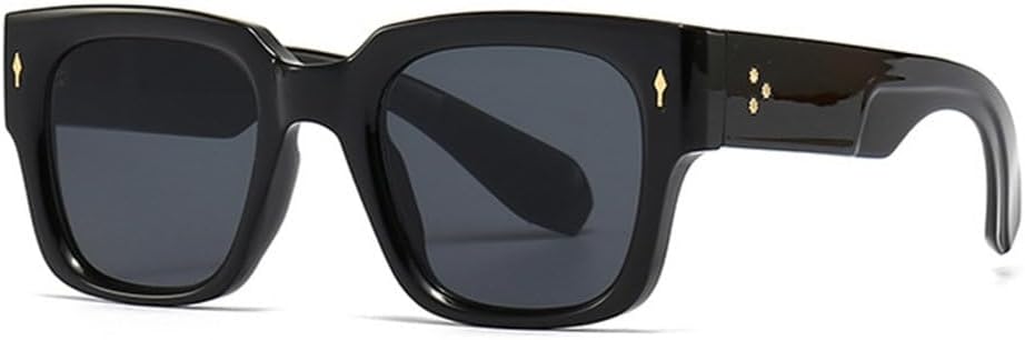 

Модные солнцезащитные очки с заклепками для мужчин, стиль панк, градиентные очки, защита от ультрафиолета UV400 для женщин, темно-зеленые солнцезащитные очки generic, Black Gray