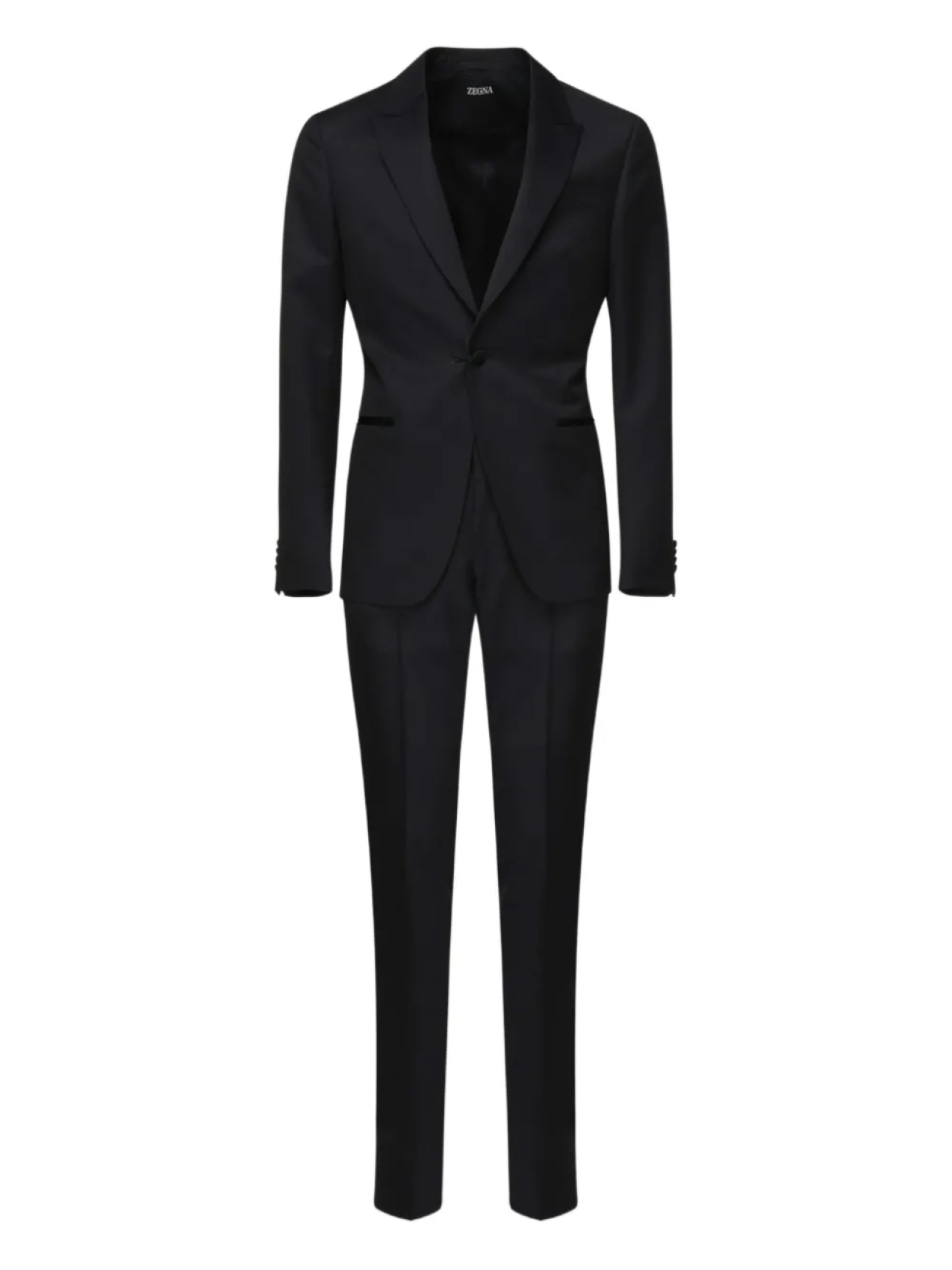 

Костюм с однобортным пиджаком Zegna, синий