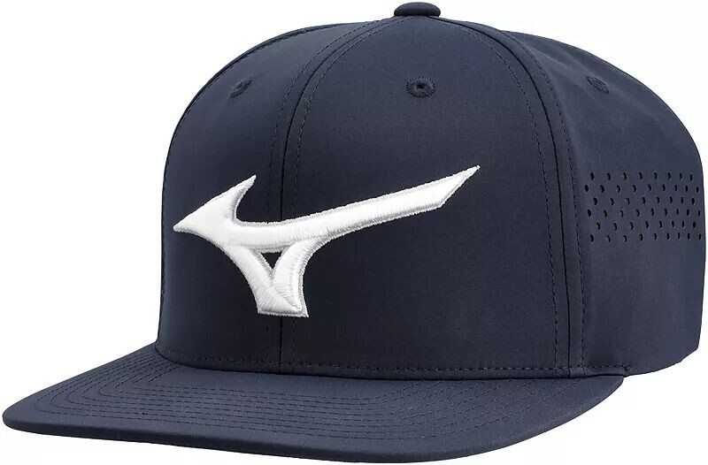 

Кепка для гольфа Mizuno Tour Flat Snapback, темно-синий/белый