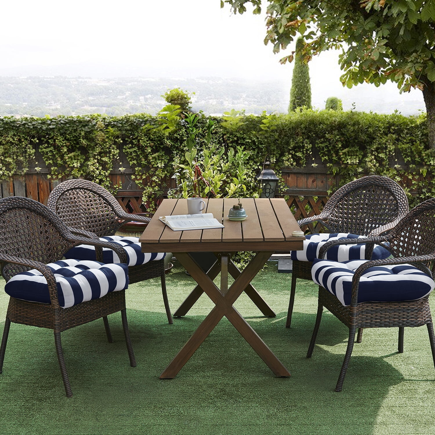 

Подушки на сиденье с полосками Sweet Home Collection Patio Havana, 2 штуки