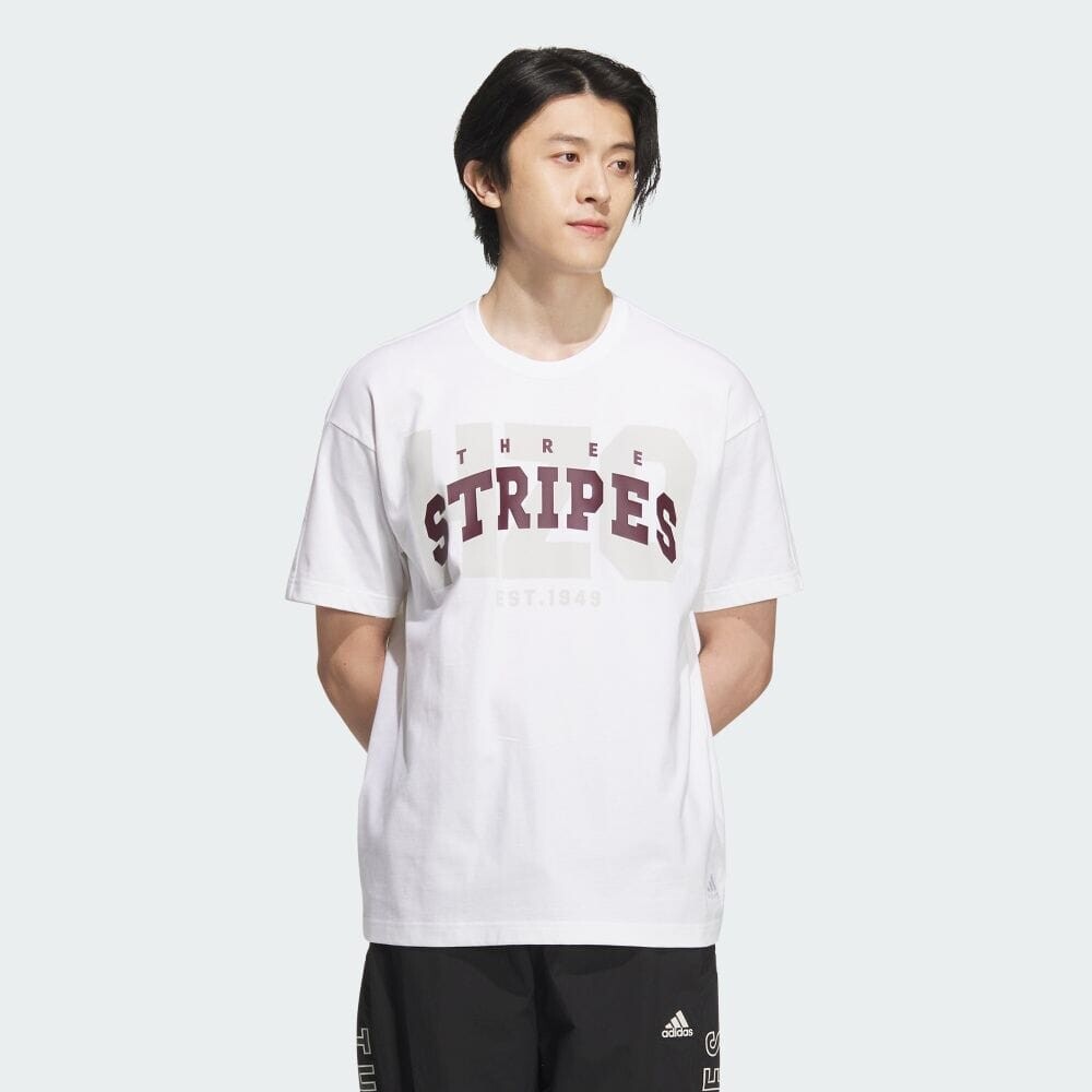 

Футболка Adidas College Pack Loose Fit Single Jersey Short Sleeve T-Shirt, белый