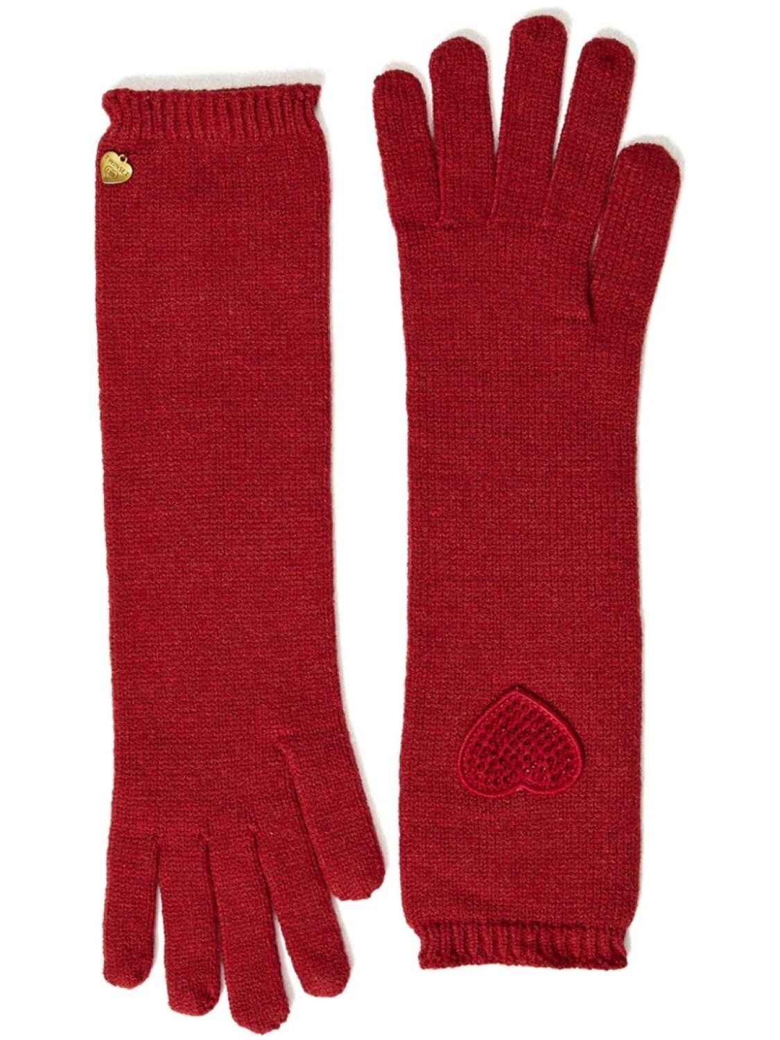 

Вязаные перчатки TWINSET, красный