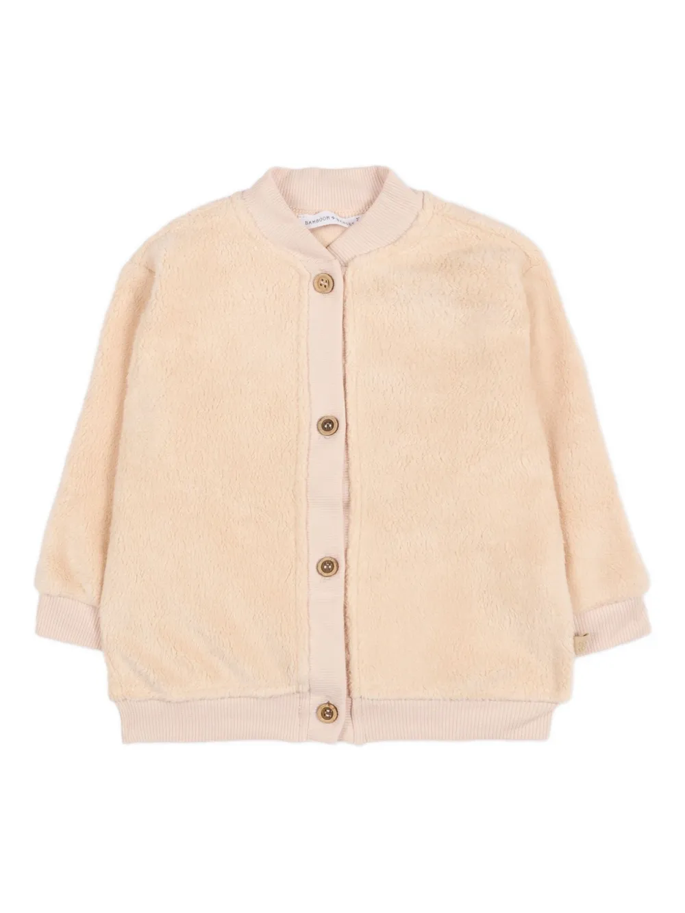 

Бомбер с застежкой на пуговицы в стиле "тедди" Bamboom, розовый