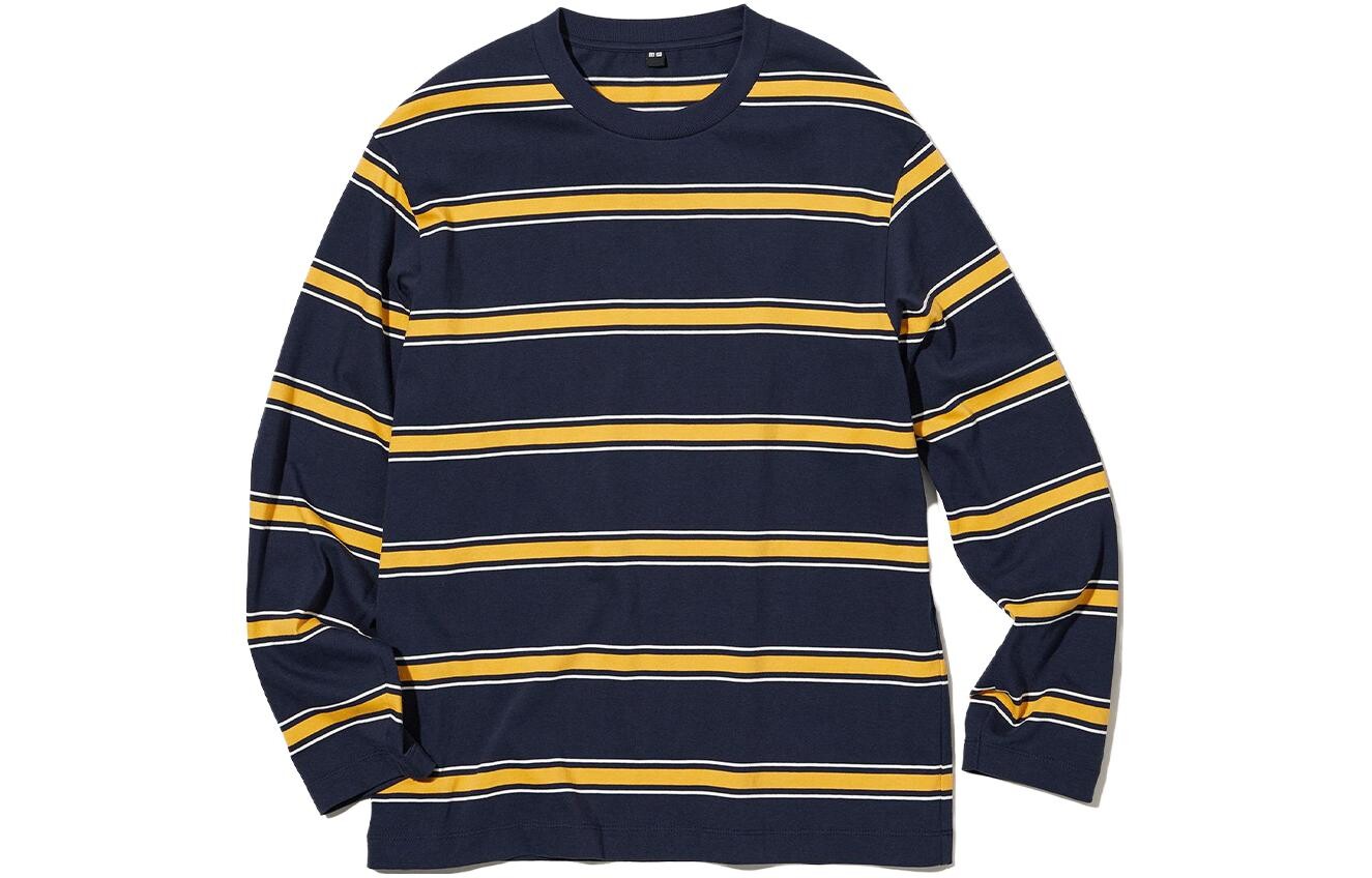

Футболка унисекс темно-синяя Uniqlo, темно-синий