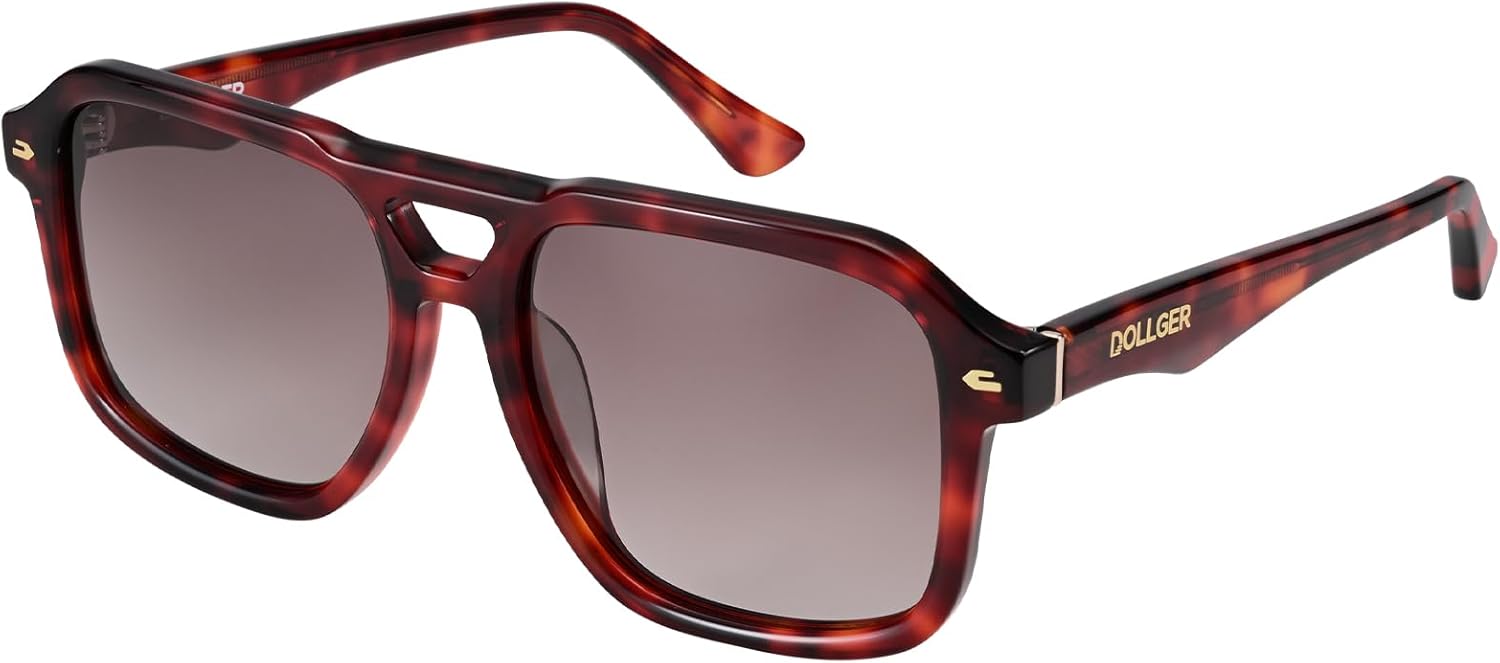 

Солнцезащитные очки-авиаторы в стиле ретро 70-х годов, квадратной формы, для женщин и мужчин, поляризованные, с защитой от УФ-излучения, модный винтажный стиль D1240304 Dollger, Red Tea Leopard