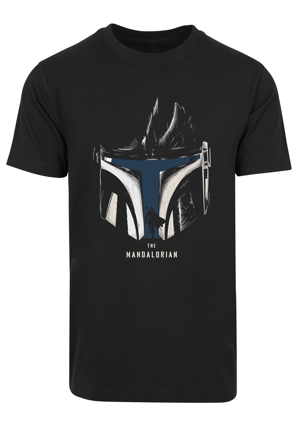 

Футболка с принтом STAR WARS THE MANDALORIAN HELMET PREMIUM KRIEG DER STERNE FAN F4NT4STIC, черный