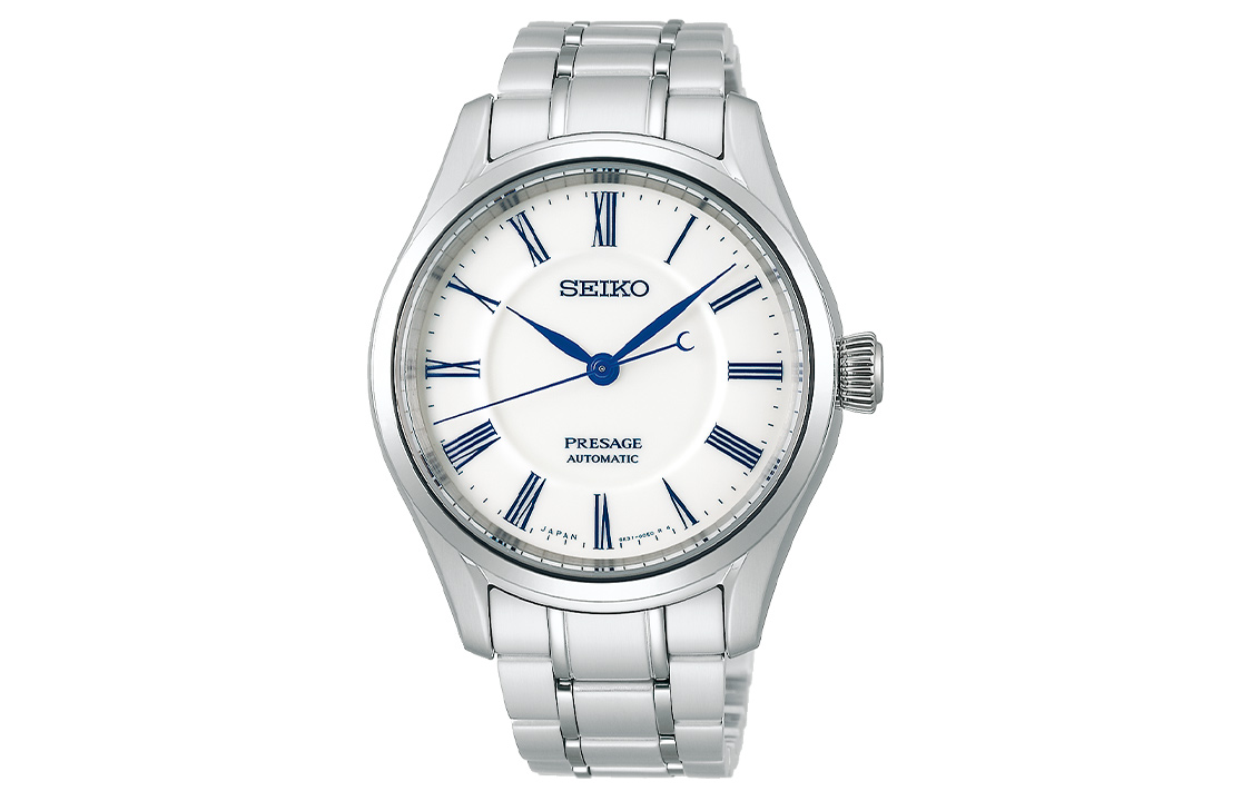 

SEIKO Часы Mechanical Movement Stainless Steel Strap Watch Men's Watch White Dial SARX095, White Dial
