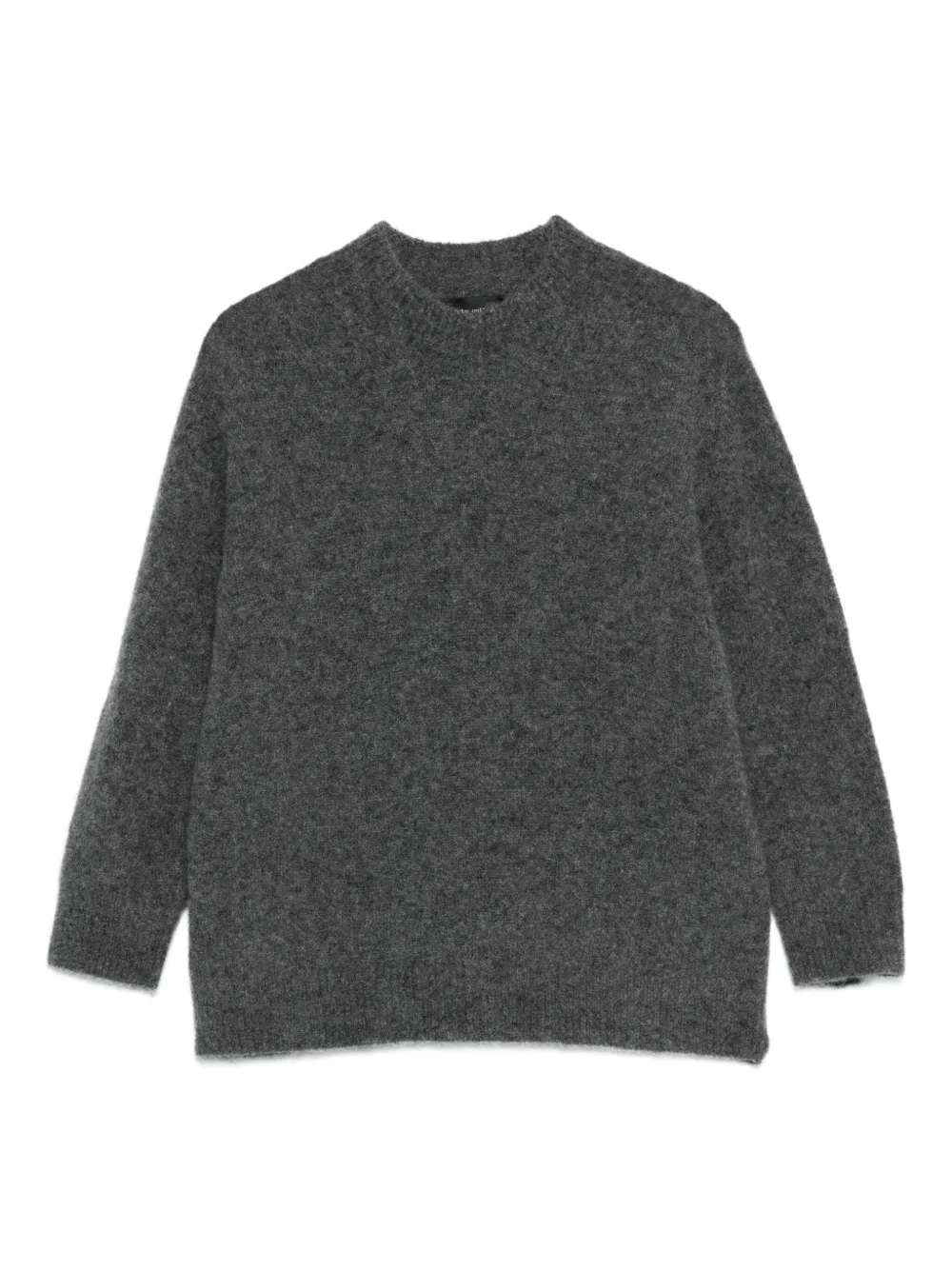 

Шерстяной свитер с круглым вырезом Roberto Collina, серый