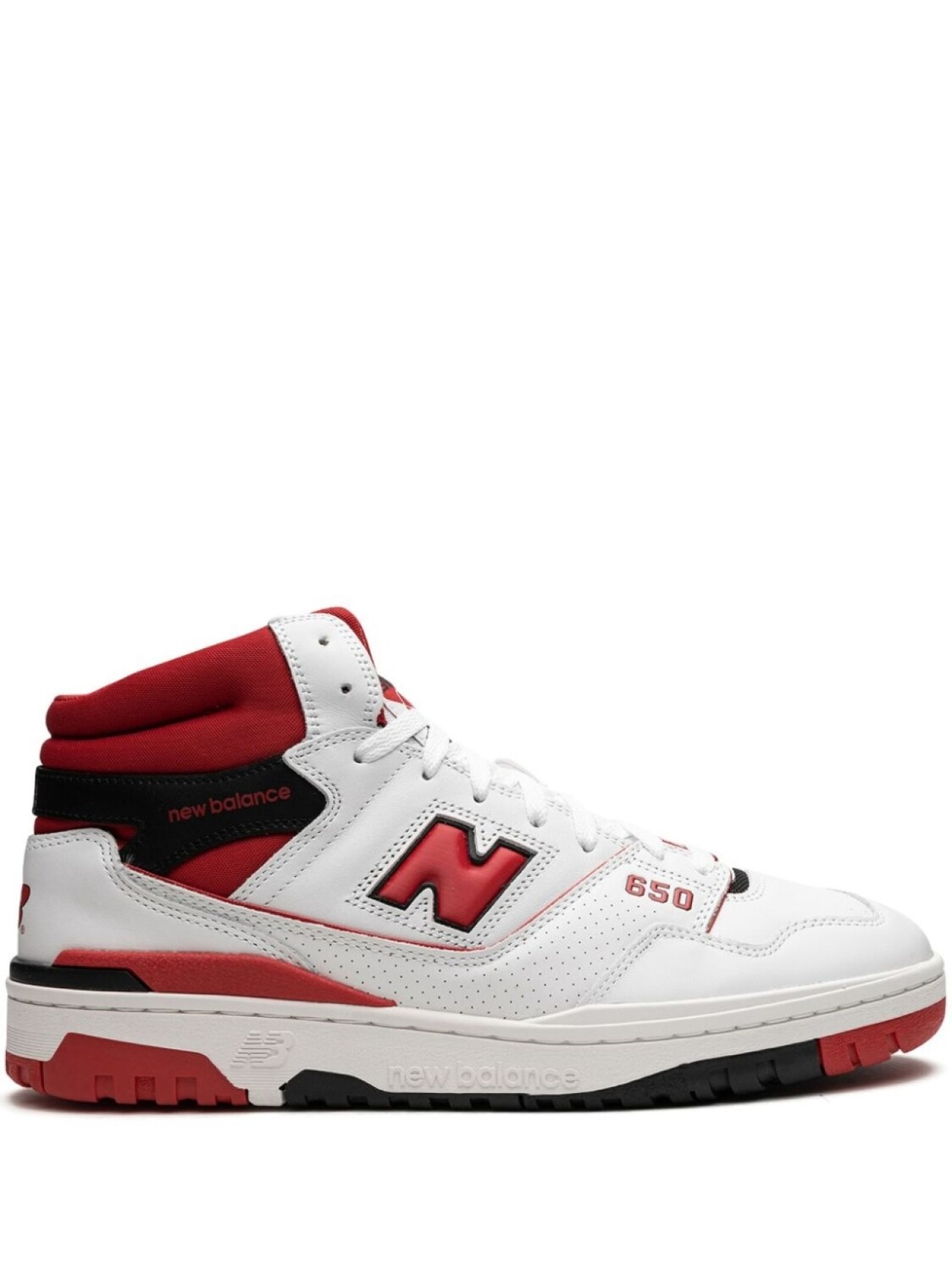 

New Balance кроссовки 650 White/Red, белый