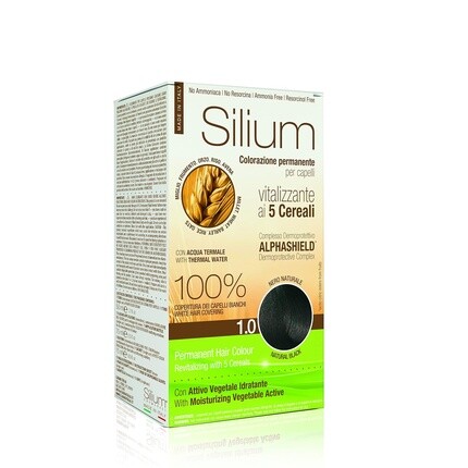 

Silium Стойкая краска для волос Натуральный черный 1.0 187 г
