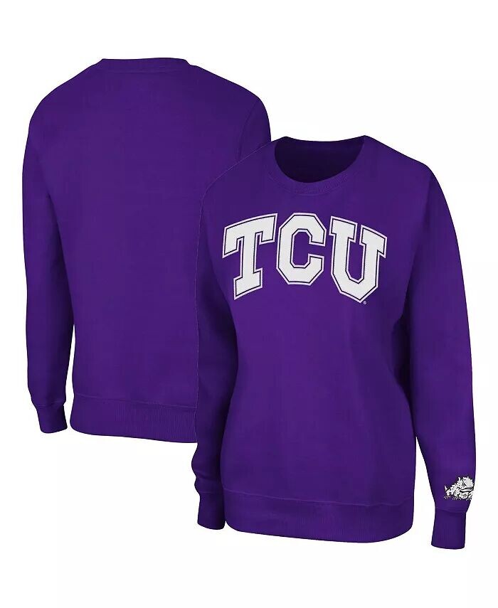 

Женская фиолетовая толстовка-пуловер TCU Horned Frogs Campanile Colosseum