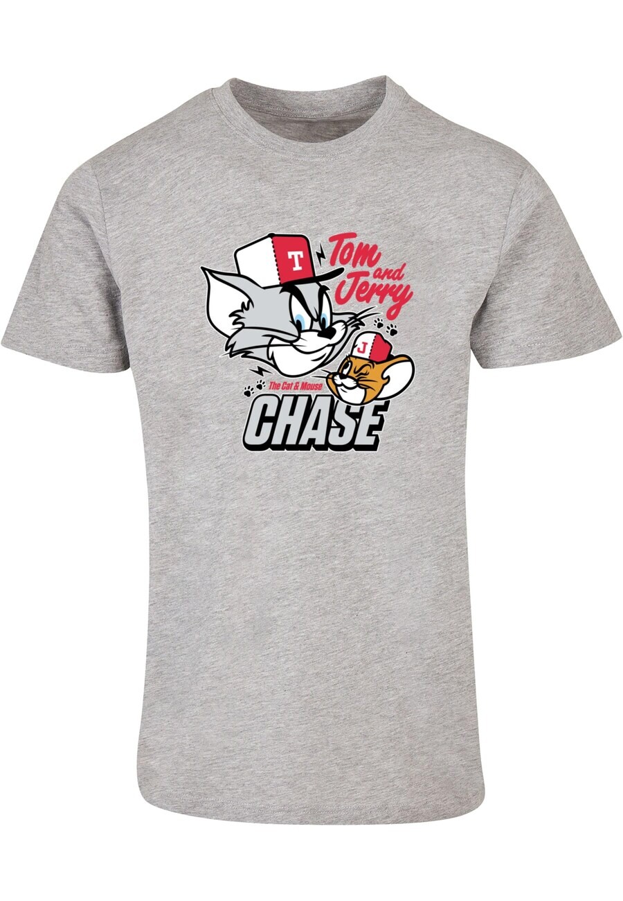 

Классическая футболка ABSOLUTE CULT Shirt Tom And Jerry - Chase, пятнистый серый