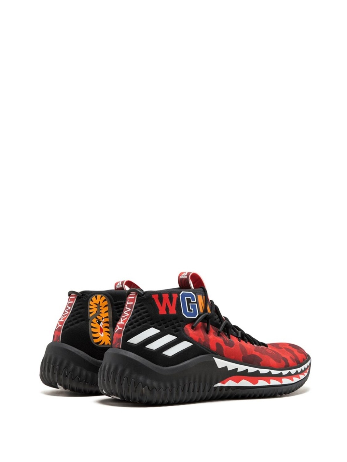 adidas кроссовки DAME 4 Bape, красный — фото 3