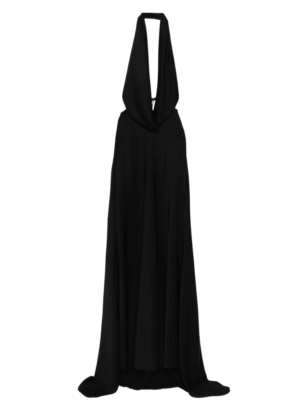 

Платье макси с воротником-хомутом Alex Perry, черный