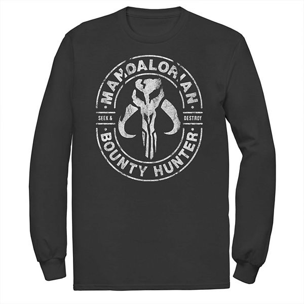 

Мужская футболка с длинным рукавом The Mandalorian Seek & Destroy Star Wars