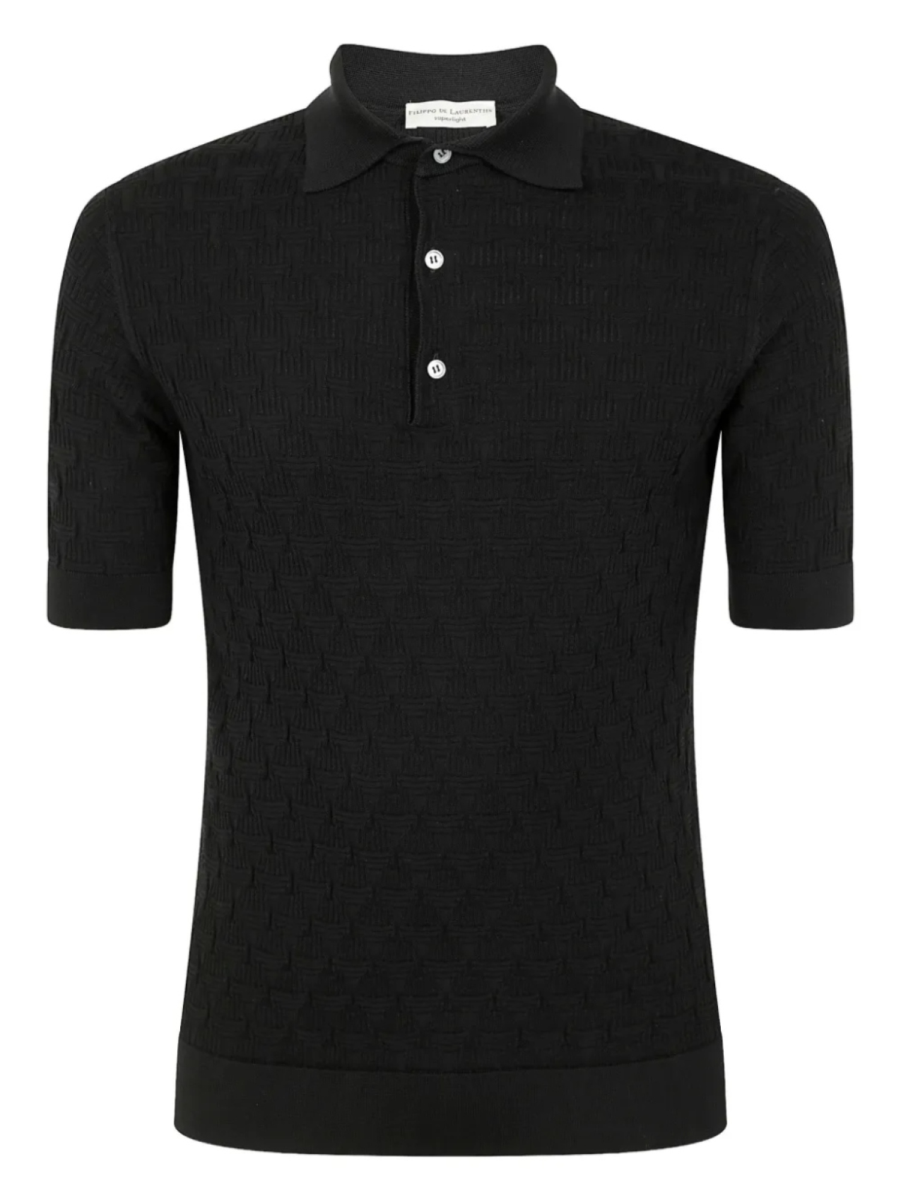 

Трикотажная рубашка-поло Filippo De Laurentiis, черный