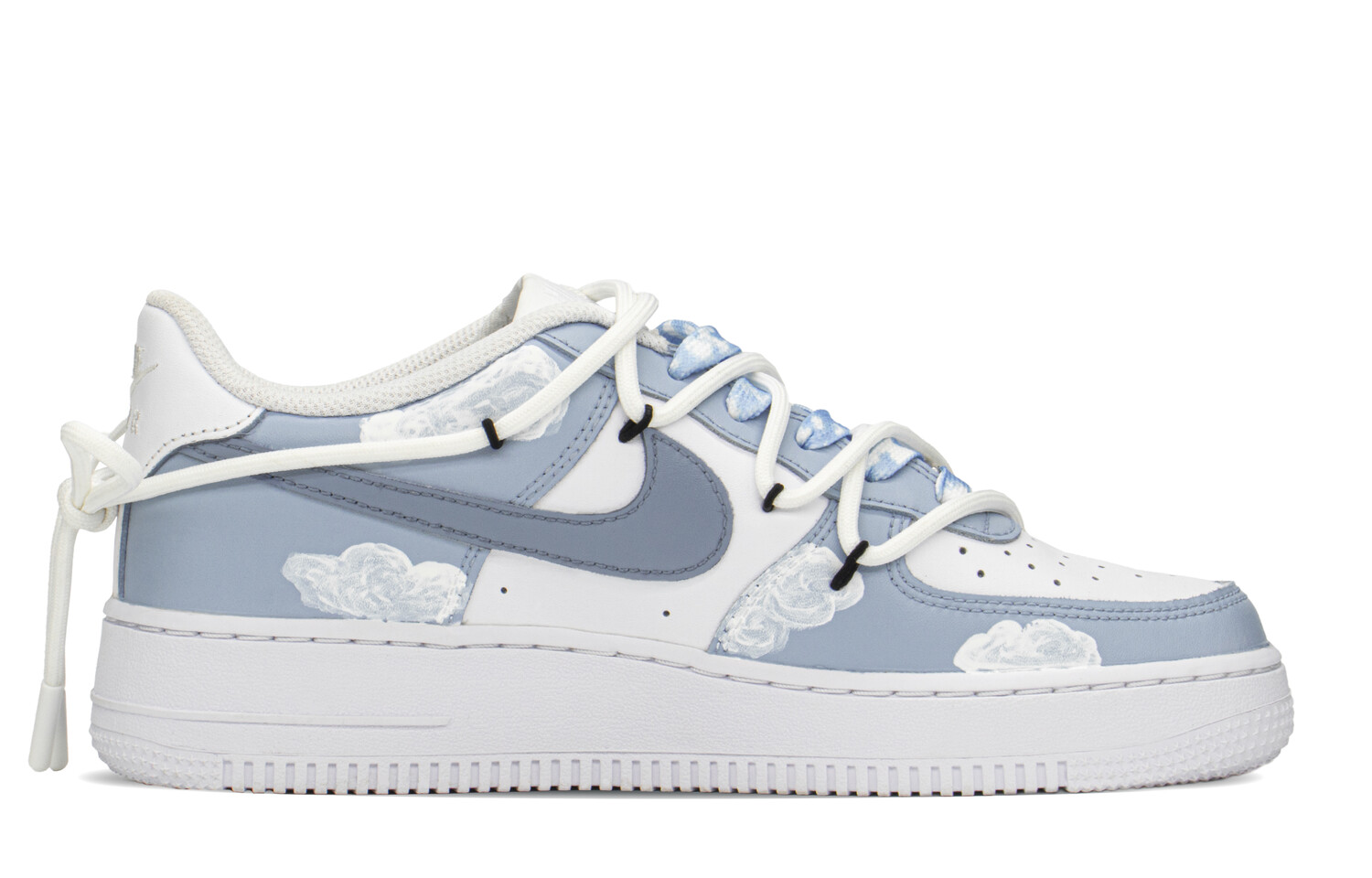 

Кроссовки Nike Air Force 1 Skateboard Shoes Women's Low-Top White Blue