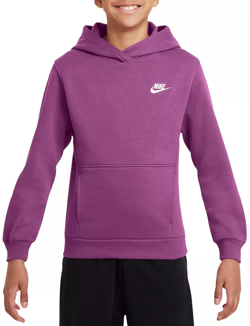 

Флисовая худи Nike All Kids Fit Sportswear Club, цвет Hot Fuchsia