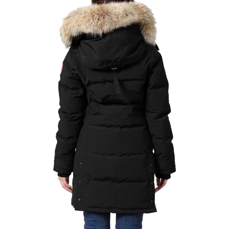 Куртка пуховая Mackenzie Series черная Canada Goose женская — фото 4