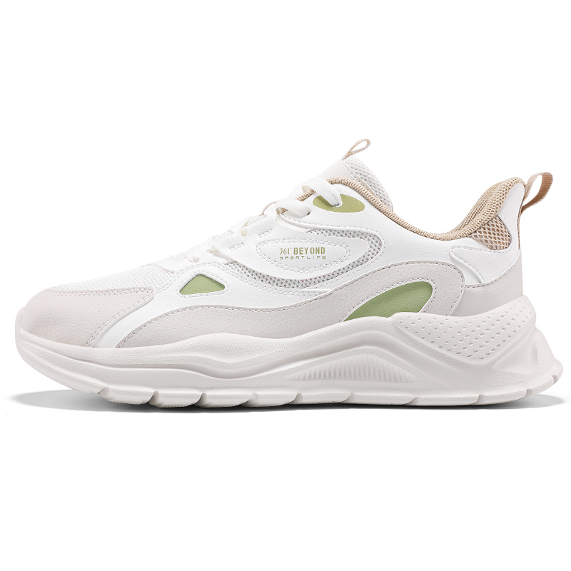 

361° Кроссовки для бега с низкой амортизацией, дышащие, износостойкие, мужские, молочно-белые