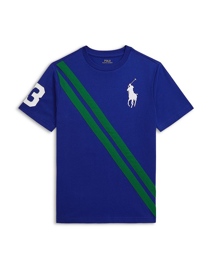 

Футболка хлопковая утяжеленная Boys' Big Pony - для старших детей Ralph Lauren, мультиколор