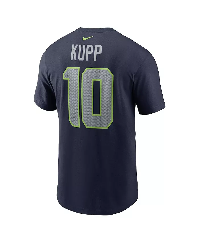Мужская футболка Cooper Kupp College Navy с именем игрока и номером Seattle Seahawks Nike — фото 3