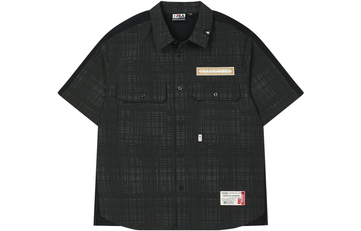 

Мужская рубашка ФИЛА FILA, цвет Black