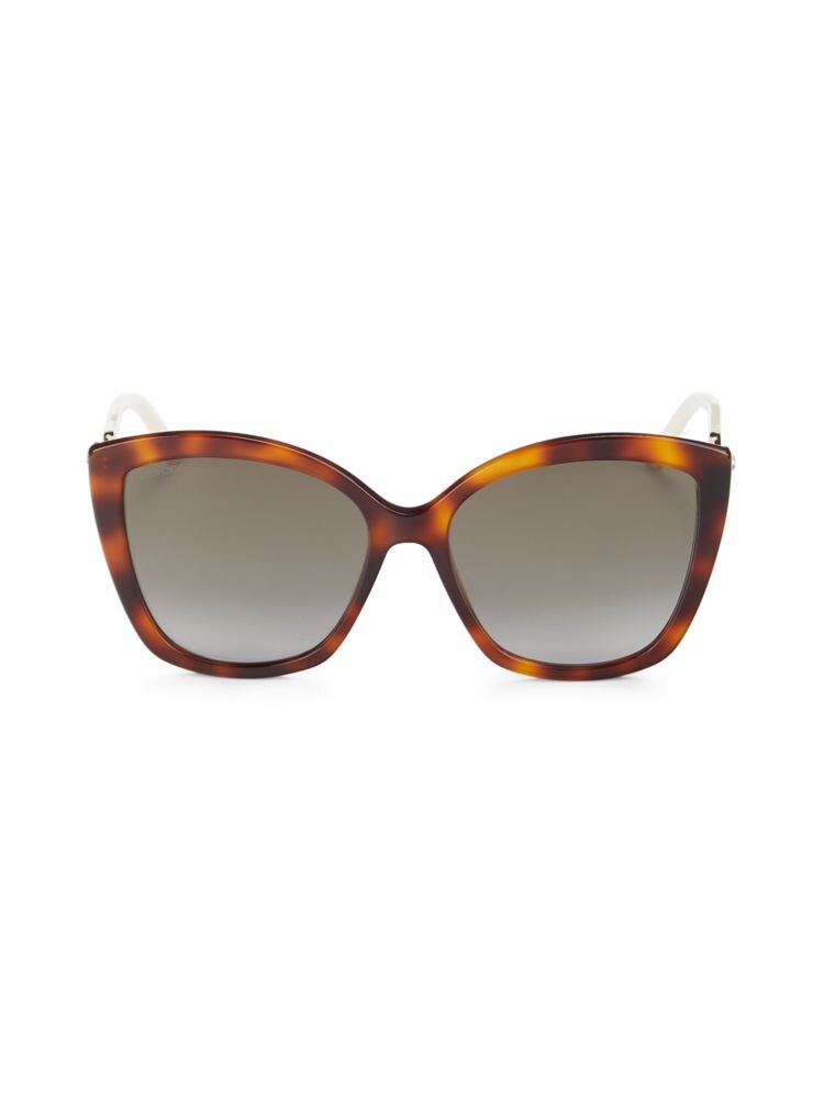 

Солнцезащитные очки «кошачий глаз» Nat 57MM Jimmy Choo, цвет Havana
