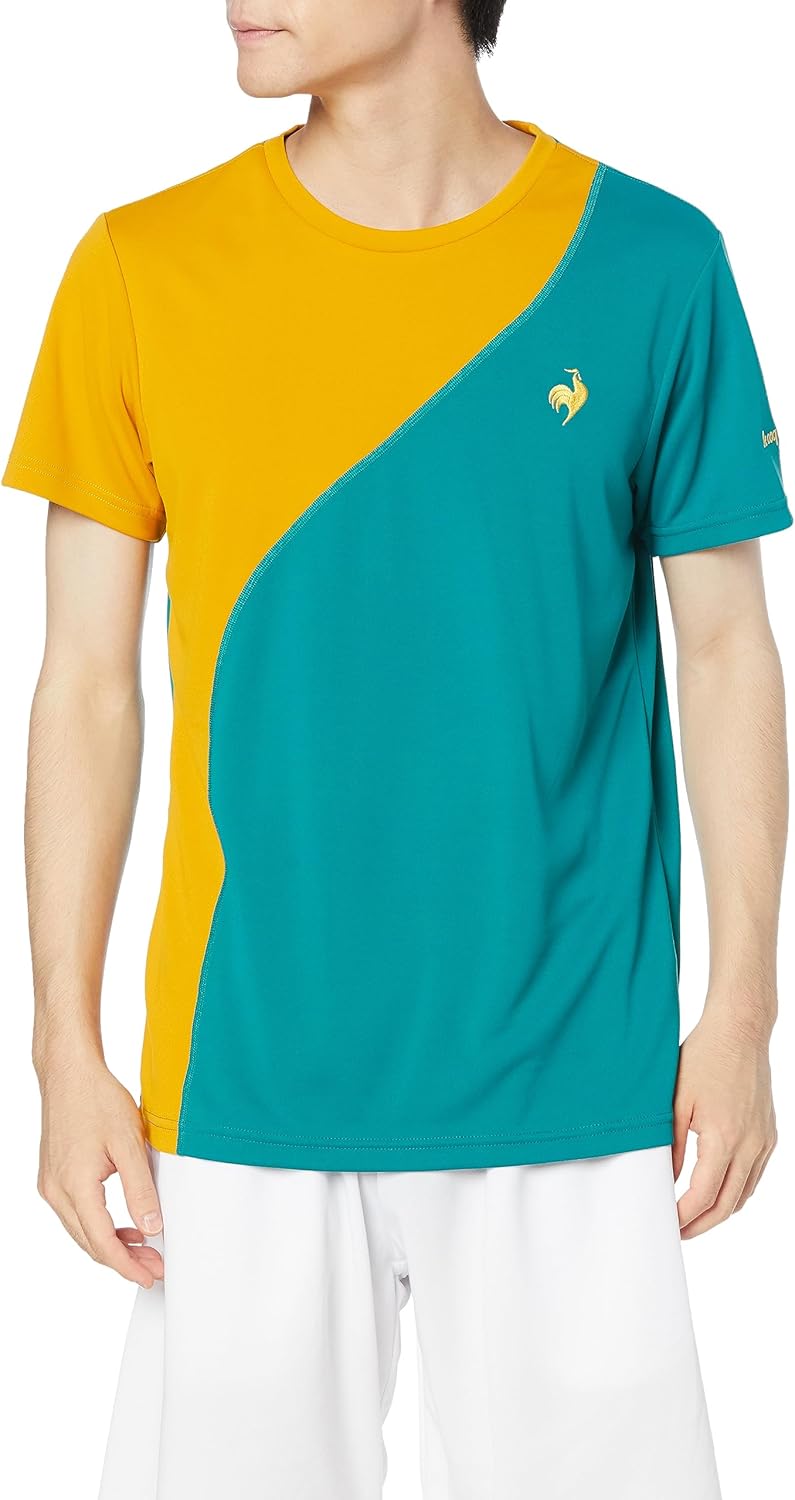 

Игровая футболка с коротким рукавом Cox Sportif, футболка с изменяющимся цветом, теннисная, защита от УФ-излучения (UPF 50+), солнцезащитный крем, Assime, официальная продукция JTA Le Coq Sportif