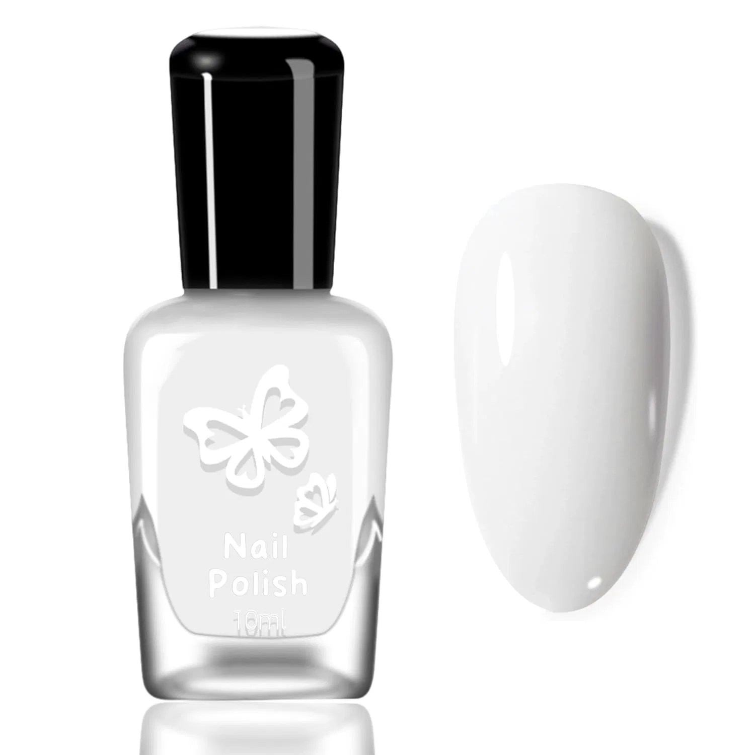 Белый лак для ногтей на водной основе, быстросохнущий, 10 мл Mrcuvaryas, Classic White
