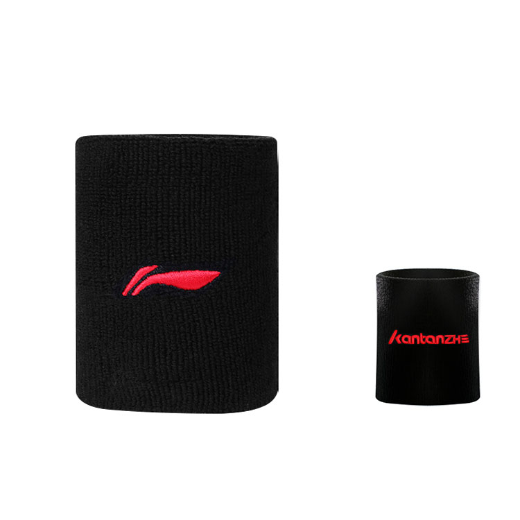 

LINING Теннисные баскетбольные напульсники дышащие термозащитные black/white cotton