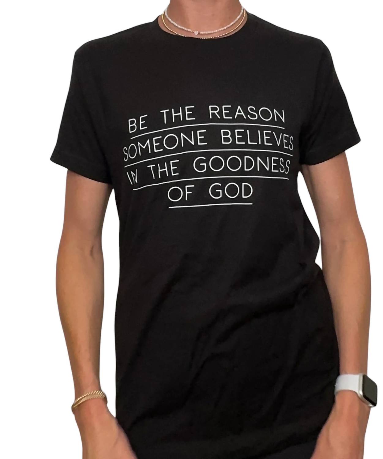 

Футболка Be The Reason черного цвета FOX & OWL APPAREL
