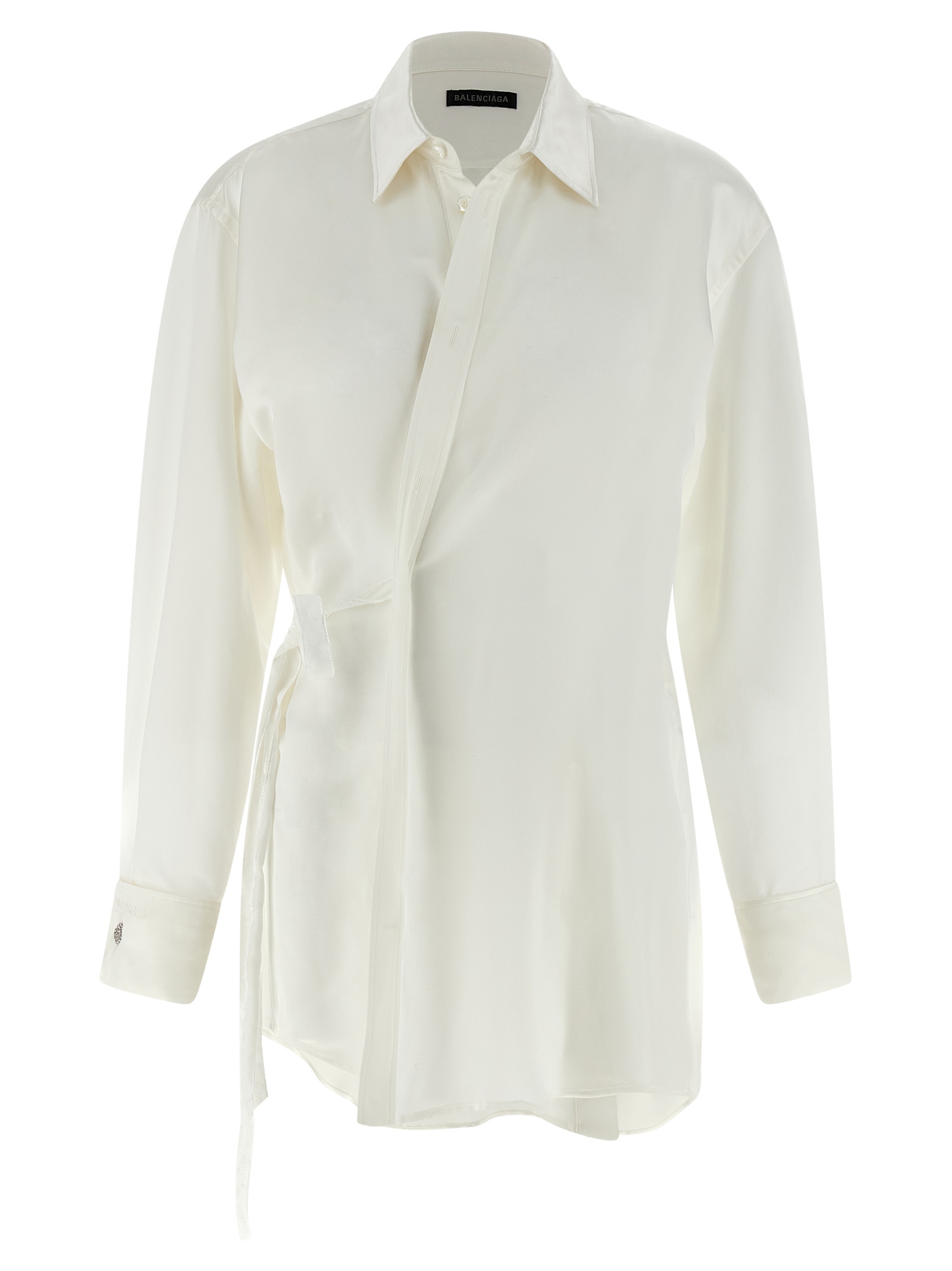 

Рубашка «обертывание» BALENCIAGA, белый