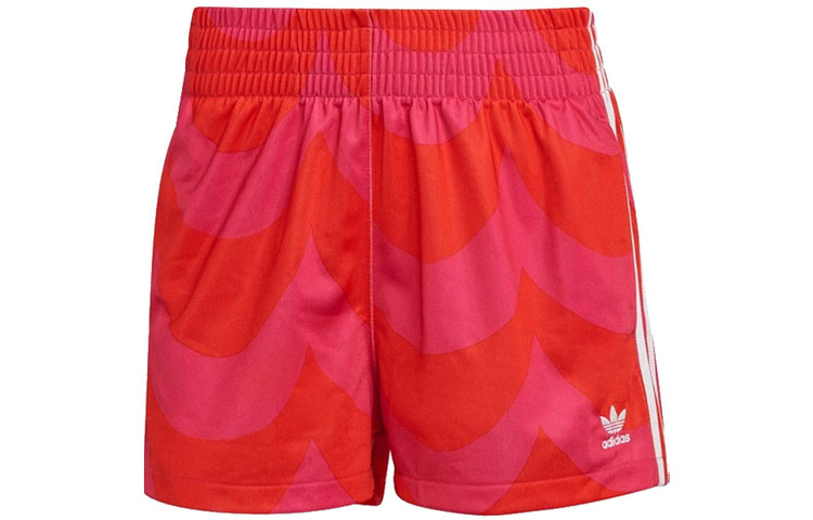 Женские повседневные шорты Marimekko Ярко-красные Adidas Originals — фото 2
