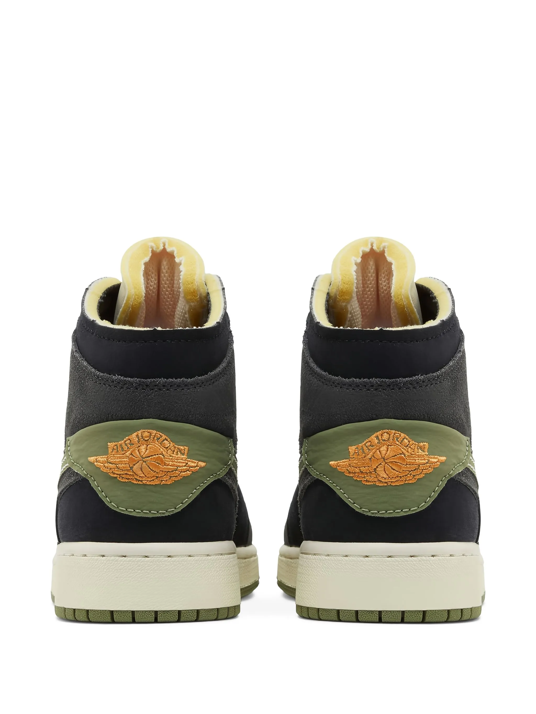Кроссовки Air Jordan 1 Mid SE Craft Anthracite/Light Olive, черный — фото 2
