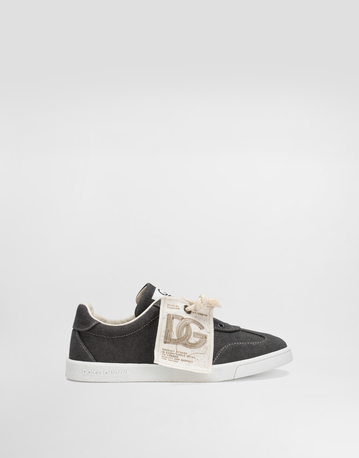 

Кеды из холста Dolce&Gabbana, серый