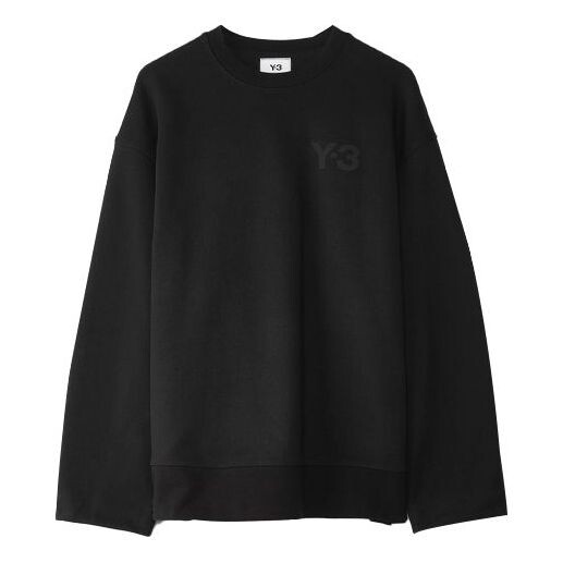 

Толстовка men's y-3 alphabet logo loose round neck black Adidas, черный