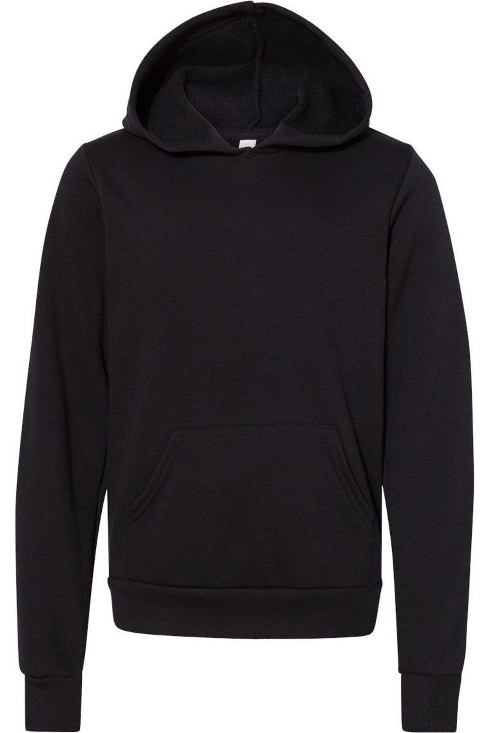 

BELLA + CANVAS Детская флисовая толстовка с капюшоном, черный