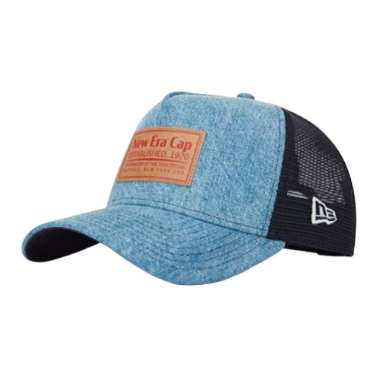 

New Era Хлопковая бейсболка унисекс джинсового синего цвета, Denim Blue