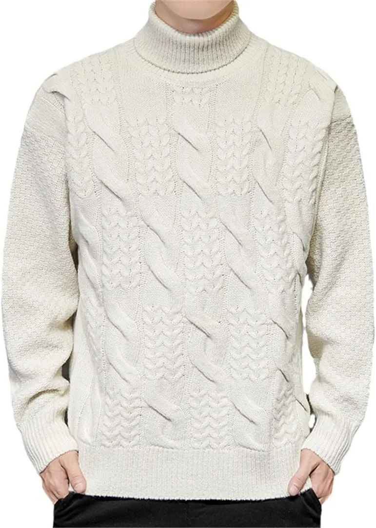 

Hamthuit мужской свитер-водолазка осенне-зимний вязаный