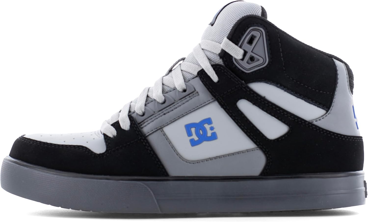 Мужские ботинки DC Mens Pure с композитным носком, черные, серые и синие — фото 2