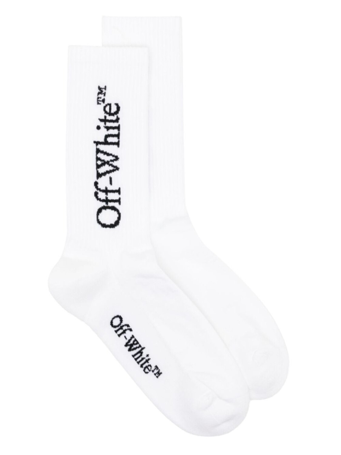 

Off-White носки Bookish с логотипом, белый