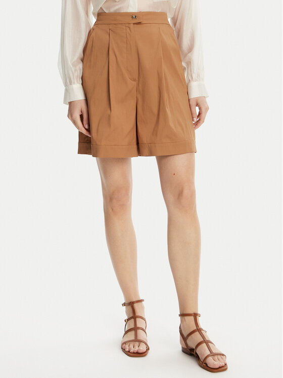 

Шорты-Бермуды свободного кроя Sultano 2516141019 Max Mara Beachwear, коричневый