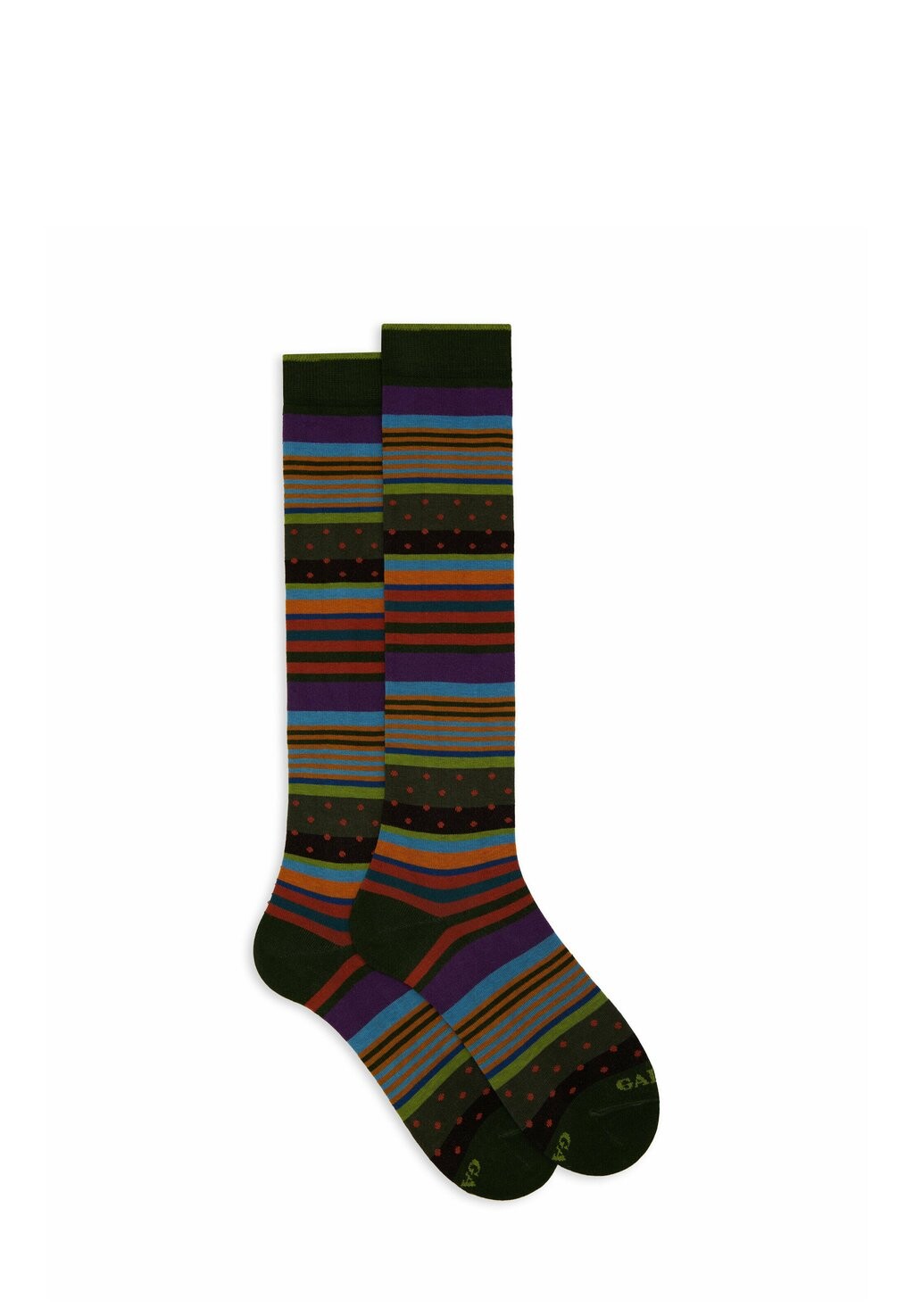 

Носки выше колена WITH STRIPES Gallo, зеленый