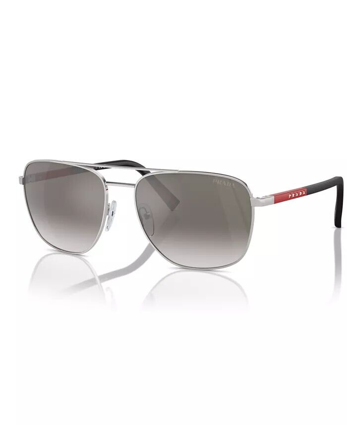 

Мужские солнцезащитные очки, PS 54ZS PRADA LINEA ROSSA, серебро