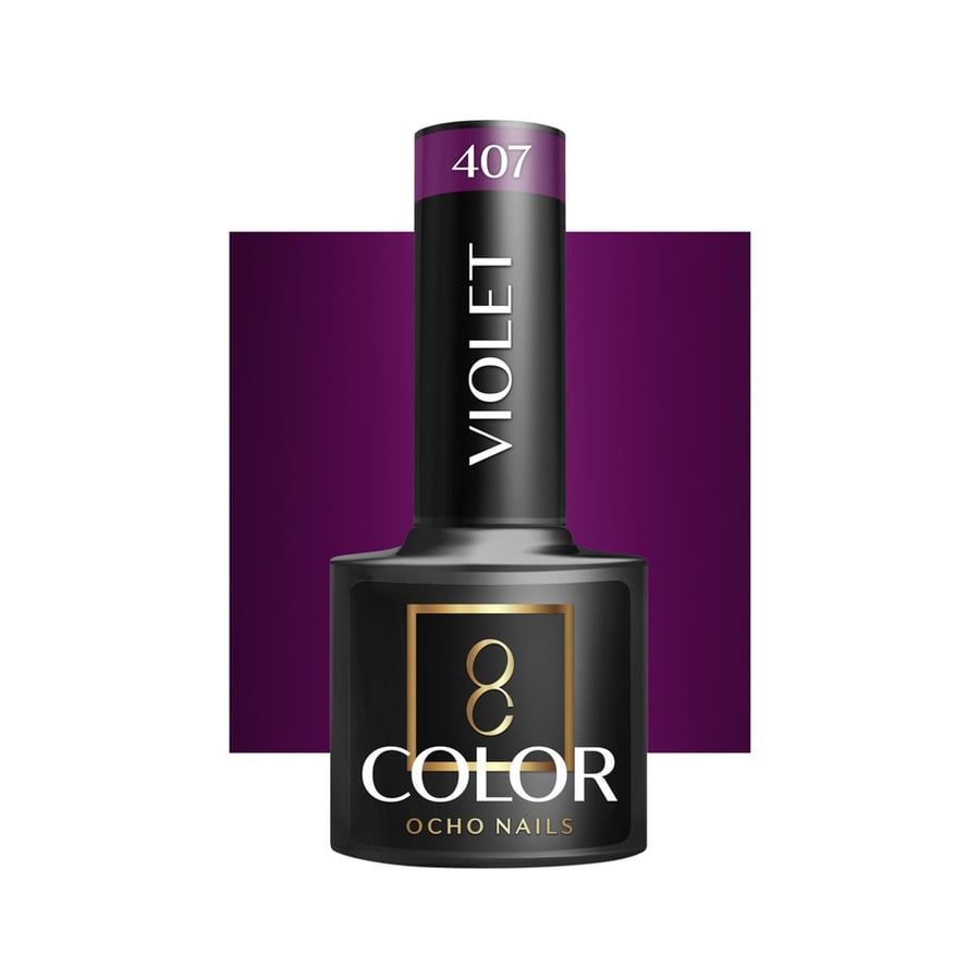 

OCHO NAILS Гибридный лак для ногтей фиолетовый 407 -5 г Active Shop